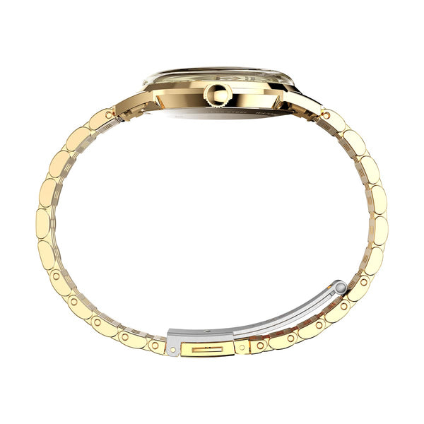 Timex Marlin Quartz 34mm Gold Watch Side Shot