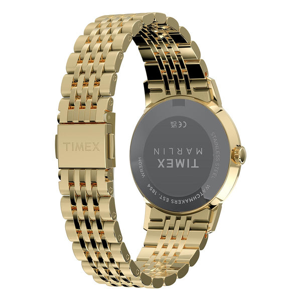 Timex Marlin Quartz 34mm Gold Watch Case Back