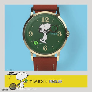Timex Marlin Snoopy Tennis Hand-Wound Watch TW2V88800