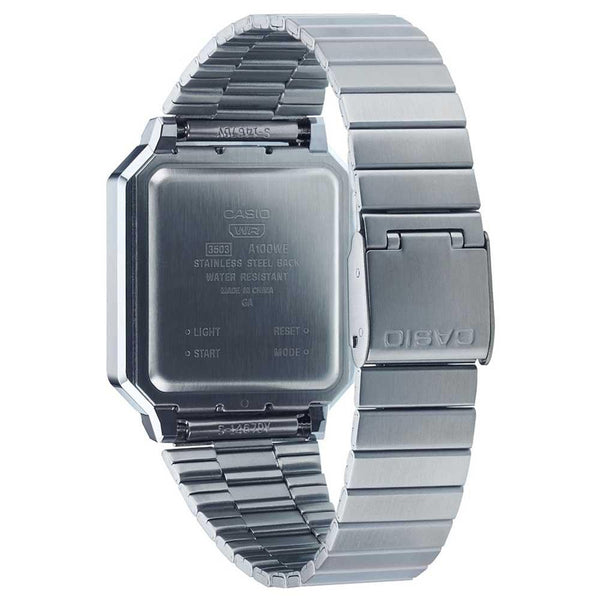 Casio Vintage Silver Watch A100WE-7B