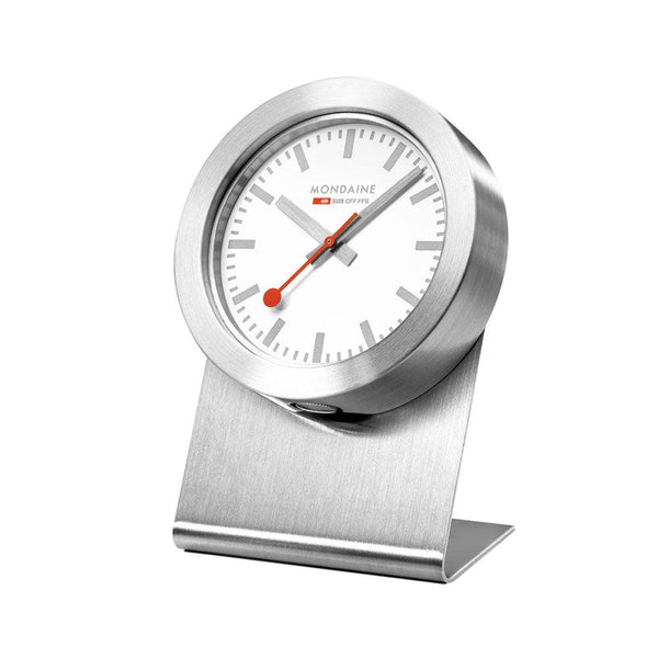 Mondaine Magnetic Table Silver Clock A660.30318.82SBV