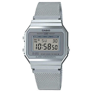 Casio Vintage Super Slim Silver Watch A700WM-7A