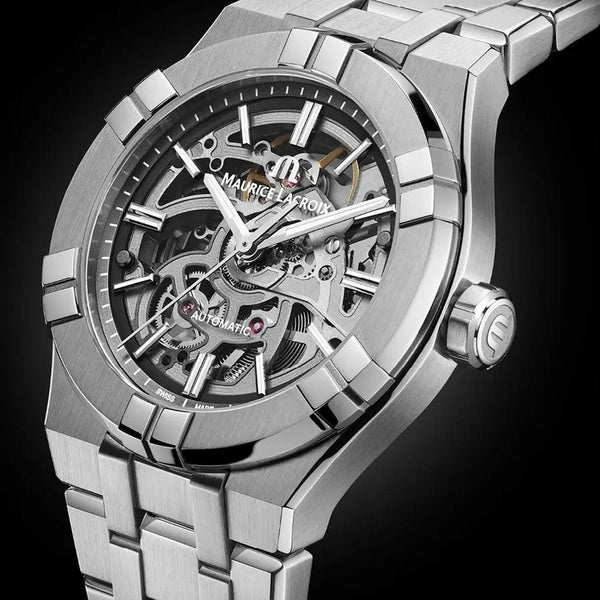 Maurice Lacroix Aikon Automatic Skeleton Watch AI6007-SS002-030-1