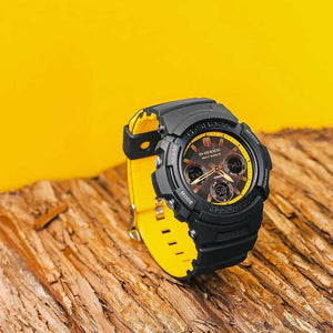 G-Shock Special Black Yellow Colour Watch AWG-M100SBY-1A