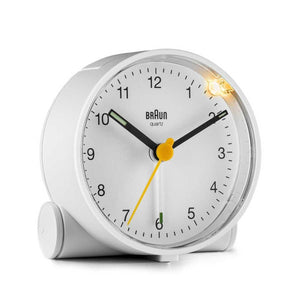 Braun Classic White Analogue Alarm Clock BC01W