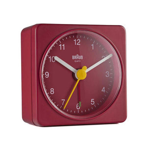 Braun Classic Red Travel Alarm Clock BC02R