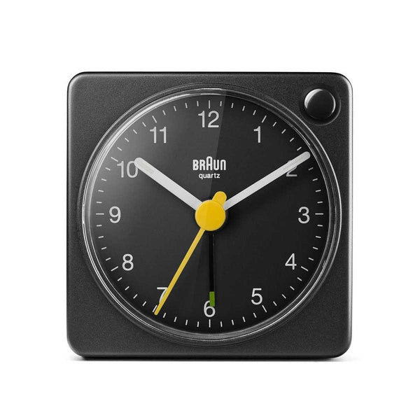 Braun Classic Black Travel Alarm Clock BC02XB