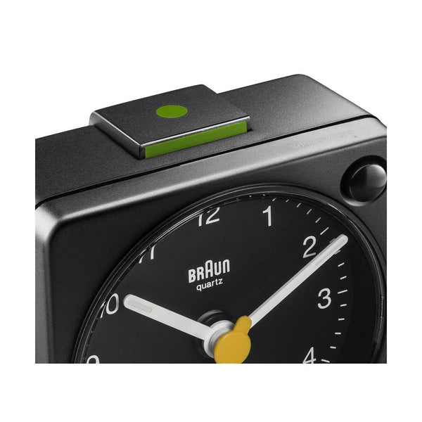 Braun Classic Black Travel Alarm Clock BC02XB