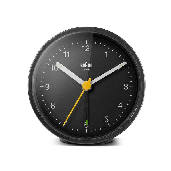 Braun Classic Black Analogue Alarm Clock BC12B