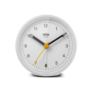 Braun Classic White Analogue Alarm Clock BC12W