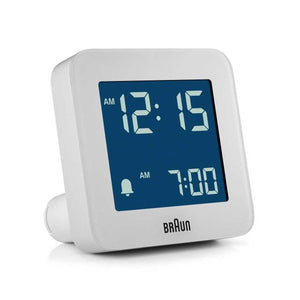 Braun White Digital Alarm Clock BNC009WH