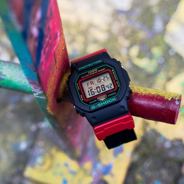 G-Shock Red Green Special Colour Watch DW-5600THC-1 