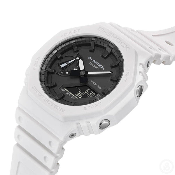 G-Shock Carbon Core White Watch GA-2100-7A
