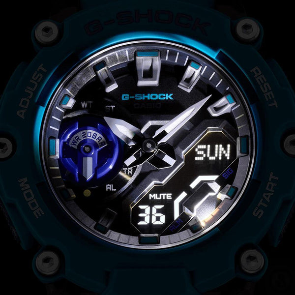 G-Shock Carbon Core Turquoise Watch GA-2200-2A