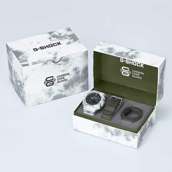 G-Shock Snow Camo Watch Set GAE-2100GC-7A - Scarce & Co