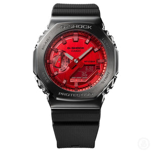 G-Shock Metal Clad Red Watch GM-2100B-4A