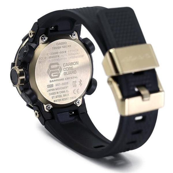 G-Shock G-Steel Carbon Black Gold Watch GST-B200X-1A9