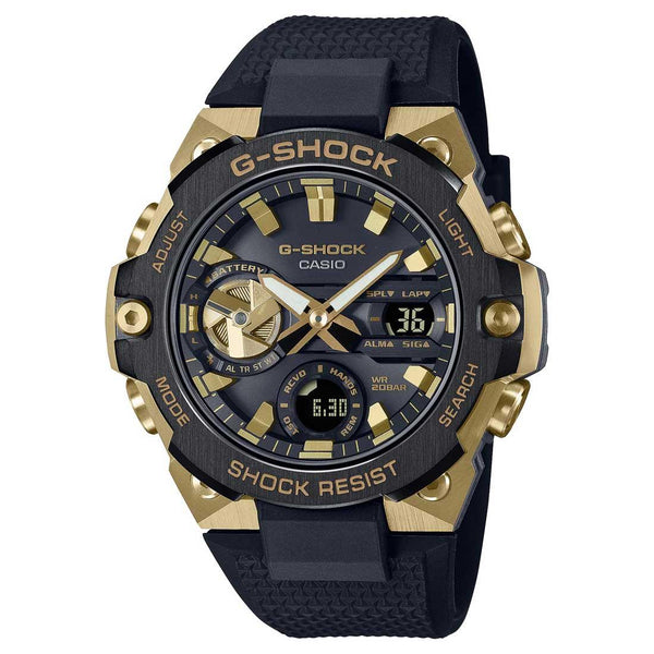 G-Shock G-Steel Black Gold Watch GST-B400GB-1A9