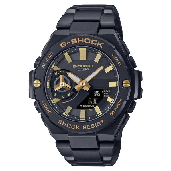 G-Shock G-Steel Black Gold Watch GST-B500BD-1A9