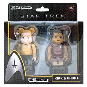 Bearbrick Star Trek Kirk & Uhura 100% - Scarce & Co