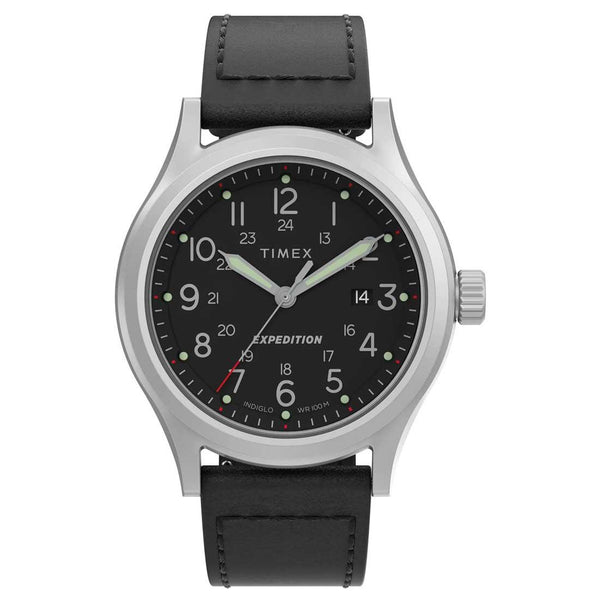 Timex Expedition Sierra 41mm Silver Black Watch TW2V07400