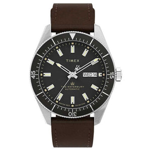 Timex Waterbury Automatic Black Dial Watch TW2V24800