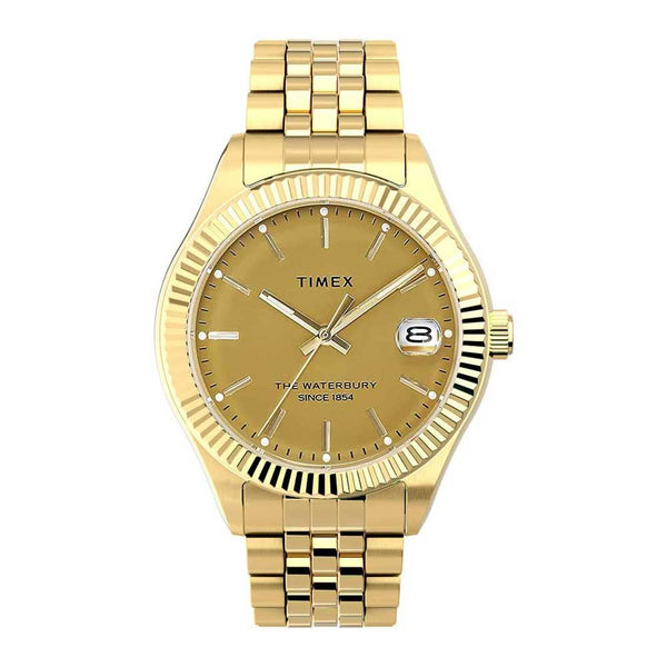 Timex Waterbury Legacy 34mm Gold Watch TW2V31800