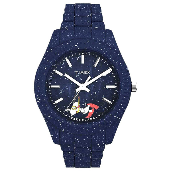 Timex Waterbury Ocean x Snoopy Blue 41mm Watch TW2V53300