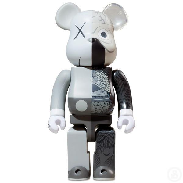 Be@rbrick Kaws Dissected Companion Grey 1000%